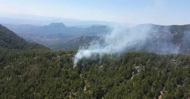 Son dakika: Antalya Serik’te korkutan orman yangını