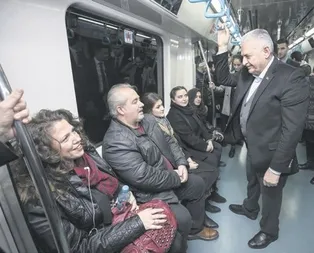 Üsküdar’a giderken Marmaray’ı kullandı
