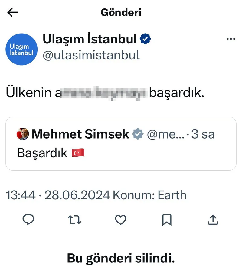 ibb-ulasim-dairesi-baskanligindan-rezil-paylasim-trol-hesap-yerine-resmi-hesaptan-paylasip-siber-saldiri-yalan-1719583792528.jpg İBB fena yakalandı: Trol hesap yerine resmi hesaptan paylaştılar! Hazine ve Maliye Bakanı Mehmet Şimşek'e küfürlü yanıt...-2