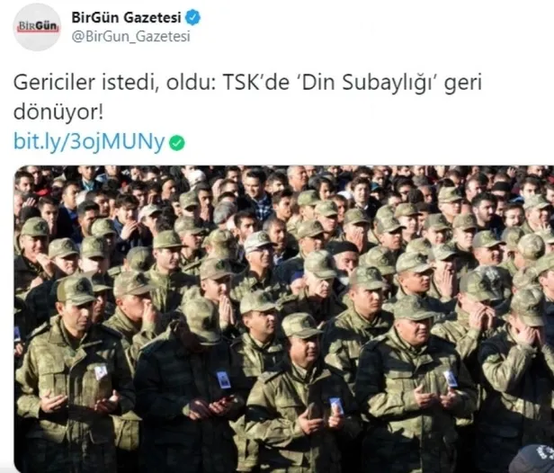 CHP yandaşı medya rahatsız oldu! TSK’da Din İşleri Subaylığı yeniden hayata geçiyor!