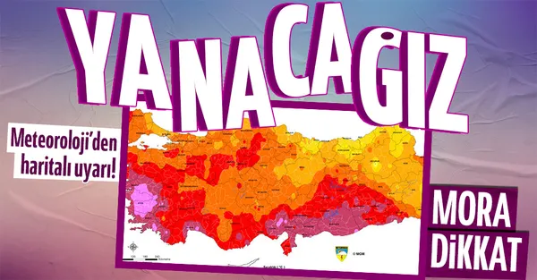 HAVA DURUMU | Meteoroloji’den son dakika sıcak hava uyarısı! Mor bölgelerde yaşayanlar dikkat!-1