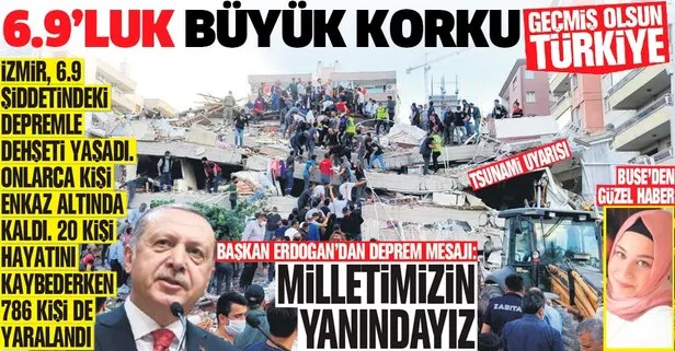 Geçmiş olsun Türkiye! İzmir 6.9 şiddetindeki depremle dehşeti yaşadı