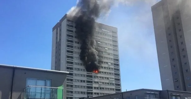 Londra'da korkutan yangın