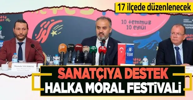 Sanatçıya destek halka moral festivali