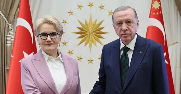 Külliye'de 'sürpriz' zirve! Başkan Recep Tayyip Erdoğan, Meral Akşener'i kabul etti... Sarı saçlar ve yeni imaj dikkat çekti