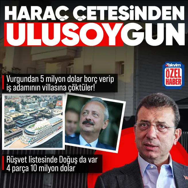 CHPli İmamoğlu rüşvet gelirlerinden elde ettiği paralarla borç verip villaya çöktü!