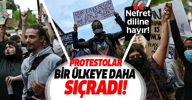 George Floyd'un öldürülmesinin ardından başlayan protestolar Bulgaristan'a da sıçradı!