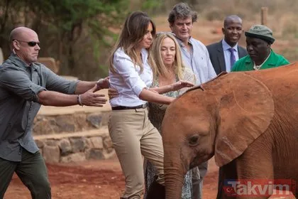 Melania Trump az daha filin altında kalıyordu