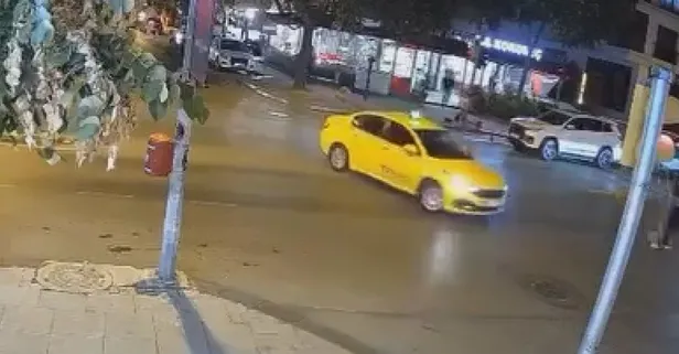 Kadıköy'de drift skandalı! Anne ve çocuğunu tehlikeye atan taksici yakalandı