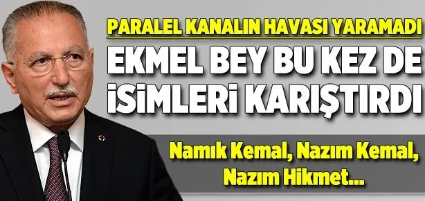 İhsanoğlu bu kez de Nazım Hikmet diyemedi