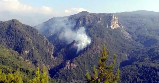 Amanos Dağları’nda orman yangını