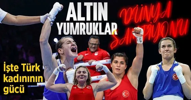 Ayşe Çağırır, Buse Naz Çakıroğlu, Hatice Akbaş, Busenaz Sürmeneli ve Şennur Demir dünya şampiyonu oldu!