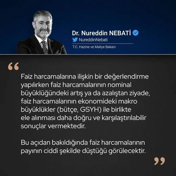 SON DAKİKA! Hazine ve Maliye Bakanı Nureddin Nebati grafiklerle açıkladı: Türkiye faiz bataklığını kurutuyor!-2