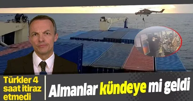 Almanya Savunma Bakanlığı baskın düzenledikleri Türk gemisinde yasak madde bulamadıklarını duyurdu