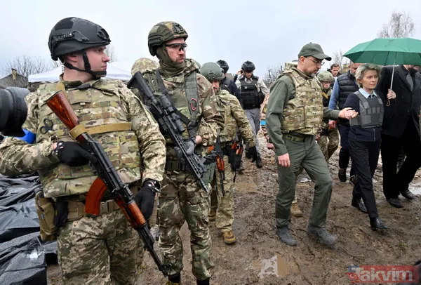 SON DAKİKA: Ursula von der Leyen ve Josep Borrell Ukrayna'da Buça Kiev'i ziyaret etti - 15