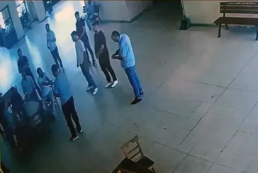 Otogar değnekçisinin öldürülme anı kamerada