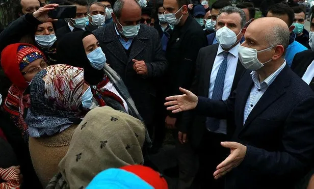 Ulaştırma ve Altyapı Bakanı Adil Karaismailoğlu: Rize İkizdereli kardeşlerimizi yalanlarıyla kandırmaya çalışıyorlar-1