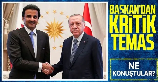 Son dakika: Başkan Erdoğan’dan Katar Emiri Al Sani ile kritik görüşme