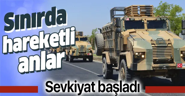 Suriye sınırına askeri sevkiyat