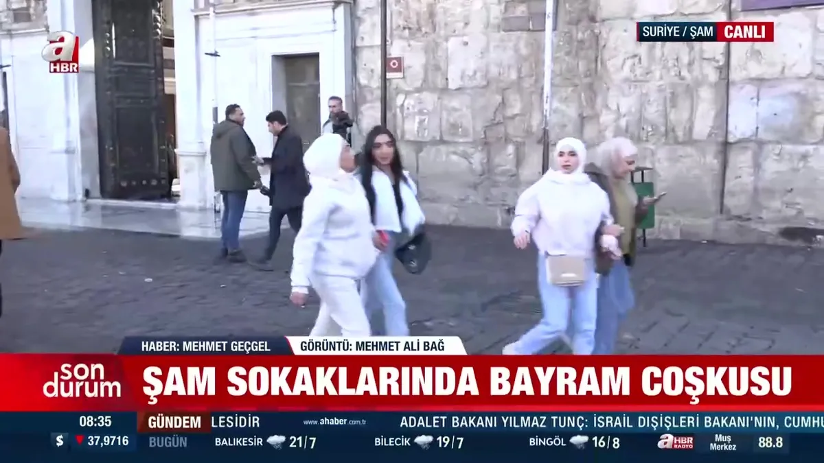 Şam'da bayram coşkusu!