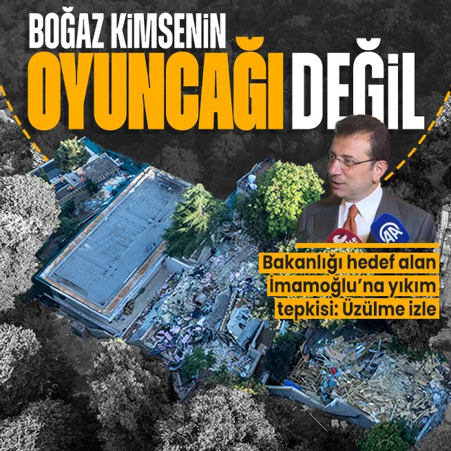 Vaniköydeki kaçak yapıya göz yuman Ekrem İmamoğlu Çevre, Şehircilik ve İklim Değişikliği Bakanlığını hedef aldı! Bakanlıktan yanıt gecikmedi