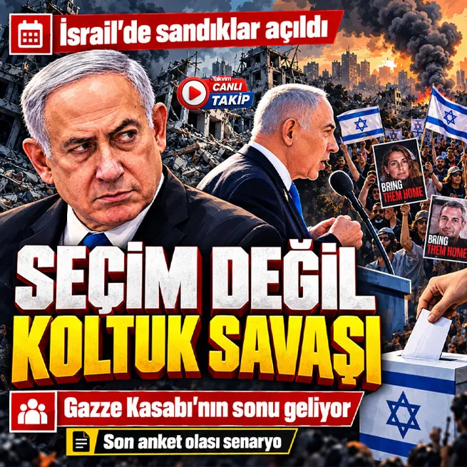 İsrailde 38 yıl sonra bir ilk! Netanyahunun kaderi belli olacak: 7,3 milyon seçmen sandık başında