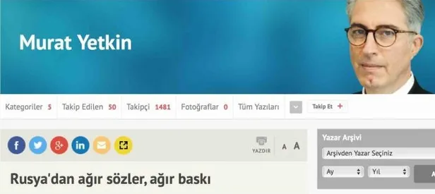 Hürriyet yine haddini aştı