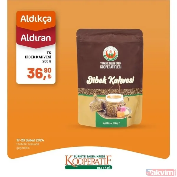 Tarım Kredi KATALOĞU 19-23 Şubat 2024 FİYAT LİSTESİ! Kooperatif market 32 üründe fiyatları indirdi! 2 katlı 6'lı kağıt havlu 54.90 TL... - 9