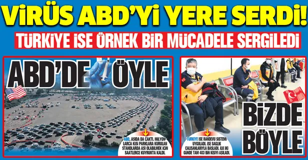 Virüs ABD'yi yere serdi, Türkiye ise örnek bir mücadele sergiledi: İki günde 403 bin kişi aşılandı