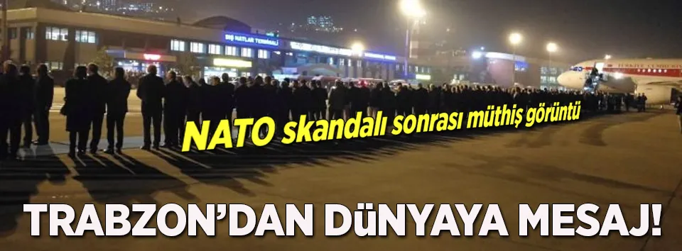 NATO skandalı sonrası müthiş görüntü