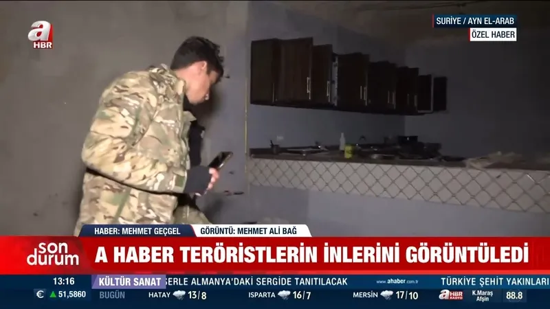 YPG’nin sır karargahları A Haber’de: Kilometrelerce uzanan tünellerde mayın tuzağı!-5