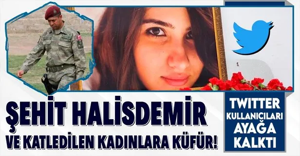 Şehit Halisdemir ve katledilen kadınlara küfür!