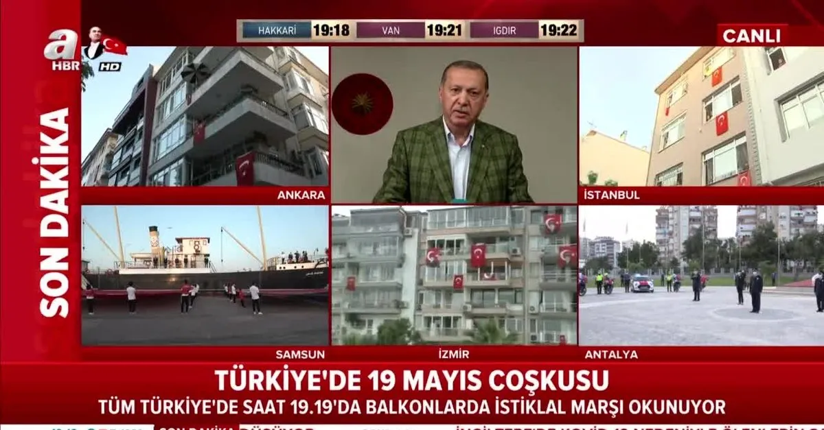 tum yurtta 19 19 da istikal marsi