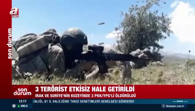 MSB: 3 terörist etkisiz hale getirildi