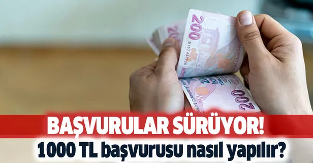 Devletten vatandaşa 1000 TL ödeme! e-Devlet bin lira pandemi yardımı başvurusu nasıl yapılır?