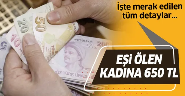 Eşi ölen kadına 650 TL