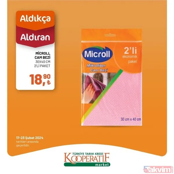 Tarım Kredi KATALOĞU 19-23 Şubat 2024 FİYAT LİSTESİ! Kooperatif market 32 üründe fiyatları indirdi! 2 katlı 6'lı kağıt havlu 54.90 TL... - 33