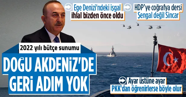 Dışişleri Bakanı Mevlüt Çavuşoğlu: Doğu Akdeniz'de geri adım yok