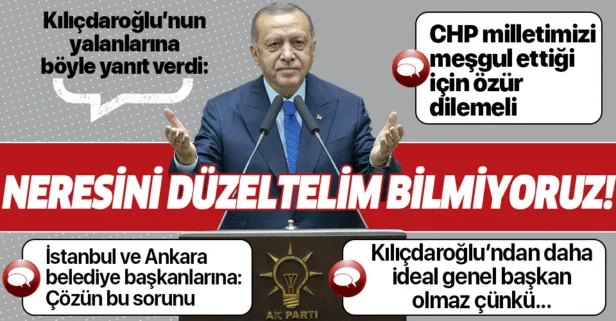 Başkan Erdoğan’dan Külliye’deki CHP’li yalanına tepki: Neresini düzeltelim bilmiyoruz!