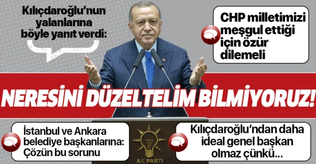 Başkan Erdoğan'dan "Külliye'deki CHP'li" yalanına tepki: Neresini düzeltelim bilmiyoruz!