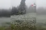 Karabük’ün yüksek kesimlerinde kar yağışı etkili oldu