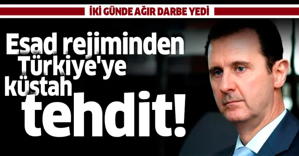 İki günde ağır darbe yiyen Esad rejiminden Türkiye'ye küstah tehdit: Cevap vereceğiz