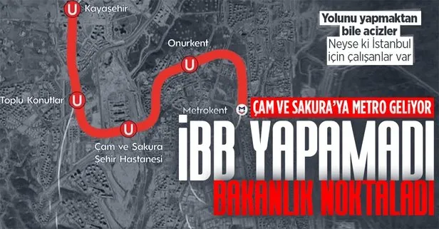 Son dakika: Çam Sakura Hastanesi’ne metro geliyor! Bakan Karaismailoğlu: İBB metro yolunu da yapamayacağını bildirdi