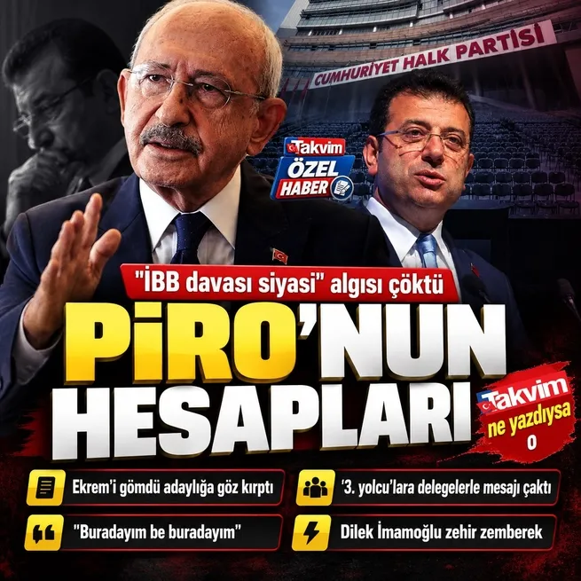 CHPden İmamoğluna beton çivisi! İBB davası siyasi algısı çöktü: TAKVİM yazdı Kılıçdaroğlu adaylığa açık kapı bıraktı