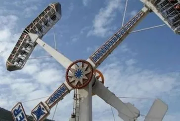 Lunaparkta korkunç kaza