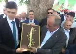Muharrem İnce hediye edilen Elif tablosunu ters tuttu