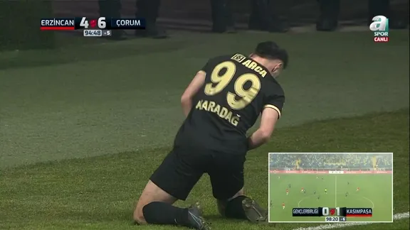 Erzincan Çorum maçında 10. gol!