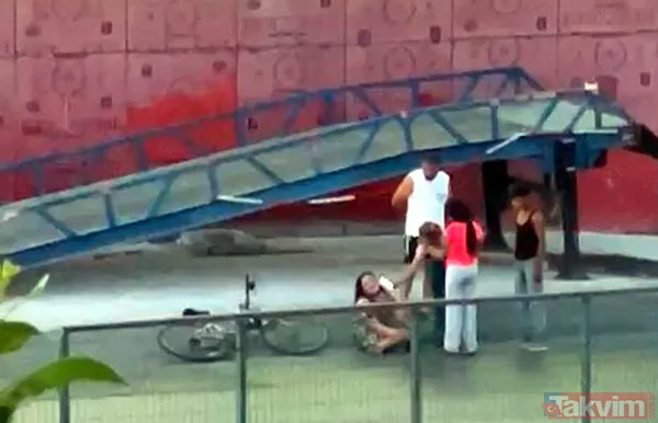 Avcılar'da dehşet görüntüleri: Yerde sürüklediği kadını tekme tokat dövdü - 4