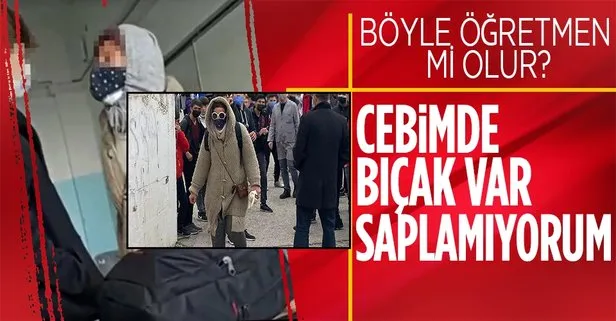 ’Cebimde bıçak var’ diyen öğretmeni öğrenciler şikayet etti