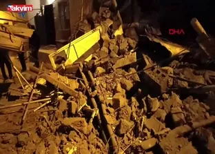 Kayseri’de çöken ev paniğe yol açtı